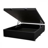 Base Bau Casal 138x188x40 Suede Preto 2255 SR