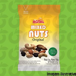 Mixed Nuts Original 50 Gramas Agtal