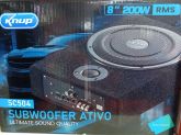 Subwoofer Ativo 8" 200W RMS Knup SC504