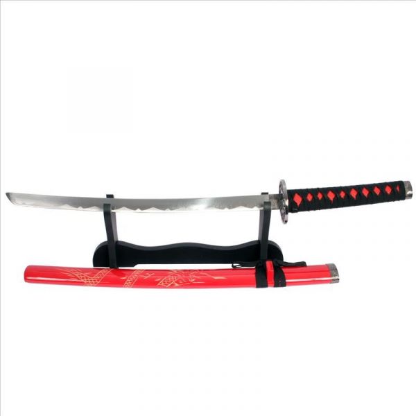 Espada Katana + Bainha Linda Decoração + Suporte De Mesa