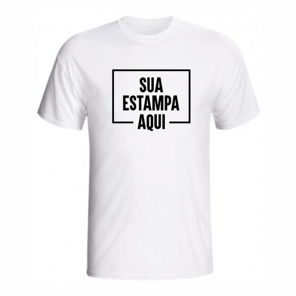 Camiseta branca personalizada