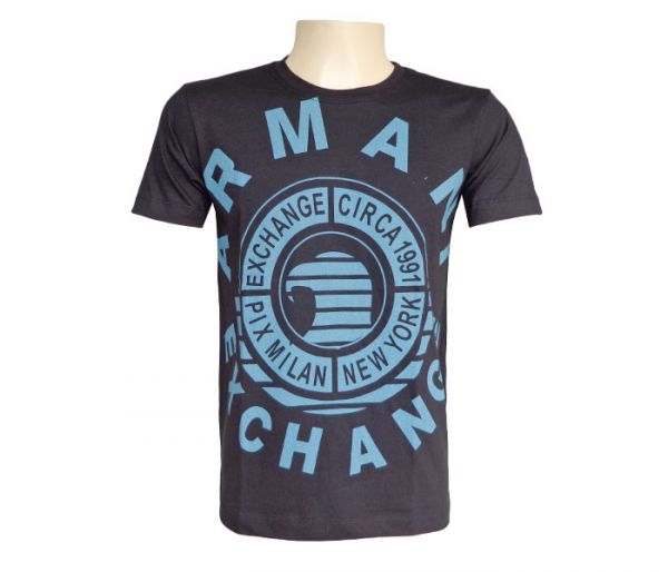 Camisa Armani Exchange Preta MOD:76376 [1ª Linha]