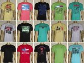 Camisetas marcas famos malha penteada