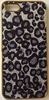 CASE GLITTER ONCINHA PRATA PARA IPHONE 5 E 5S