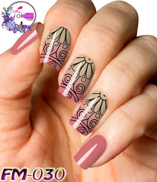 Películas e Adesivos para Unhas Mod.Espiral Cód.Fm -030