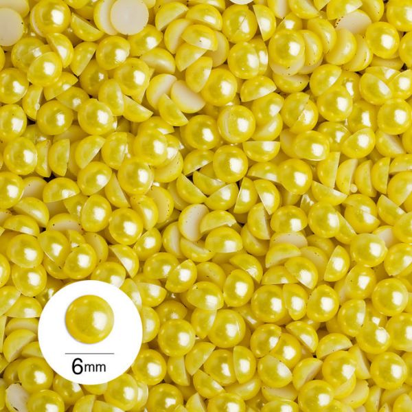 Meia  Pérola  6mm amarelo Saco de 500 G