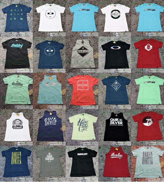 Camiseta Quikisilver Oakley Rip Curl Volcon Element Mcd kit 10 pçs