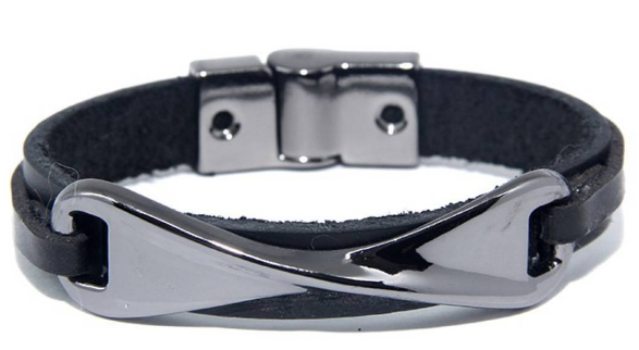 Pulseira Infinity Ônix -Cod.004-PUH