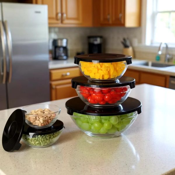 *KIT 5 POTES DE VIDRO*