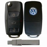 Chave Canivete Vw + Placa Positron + Lamina Virgem Gol G5