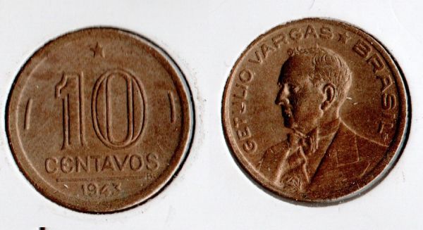 BX179a - 0,10 1943 Níquel Rosa