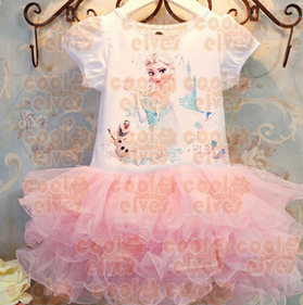 Vestido Infantil Da Elsa Frozen