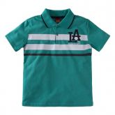 Camisa pólo com listras