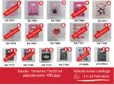 Sacola P/ presente 2- 15x20 PT C/ 100 pçs