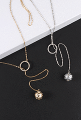 Caged colar Lariat Pearl