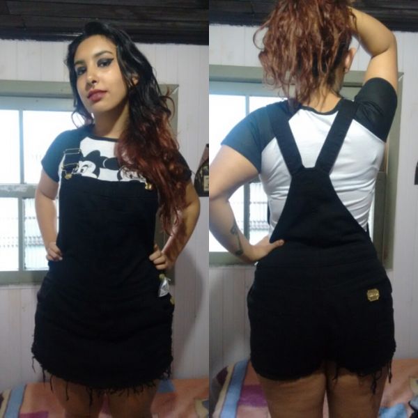 Macaquinho short/saia