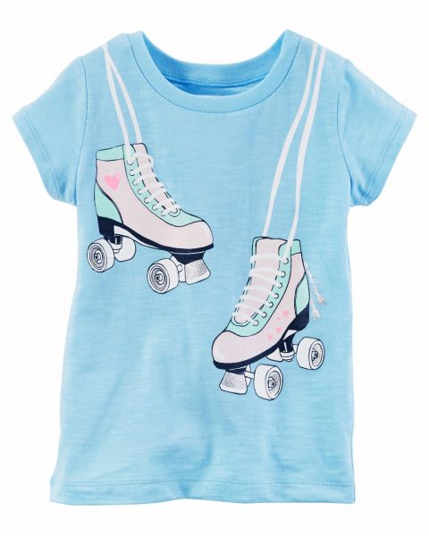 FB1202- Carter's Camiseta Patins Azul 18M (12-18meses)