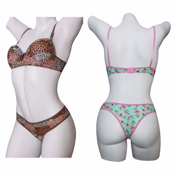 Kit De 15 Conjuntos De Sutiã E Calcinha