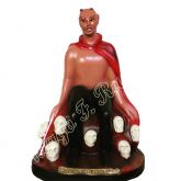 Exu Sete Caveiras De 28 Cm Em Gesso Tratado