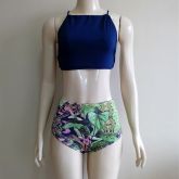 BIQUINI HOT PANT  COM  CROPPED