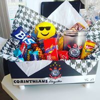 cesta corinthians chocolate