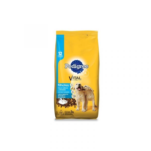 Pedigree Vital Pro Filhotes Raças Médias e Grandes 3kg
