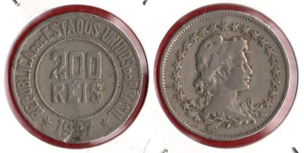 V099-5 - 200 Réis 1923 - Tiragem 1.806.000