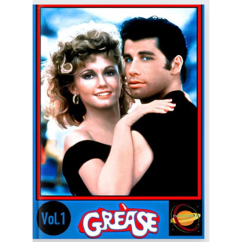 GREASE-NOS TEMPOS DA BRILHANTINA-PHOTOBOOK 1 DE 4-JOHN TRAVOLTA-OLIVIA NEWTON-JOHN-FOTOS RARAS DO FI