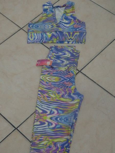 Conjunto Gabi Top e  Legging Estampado