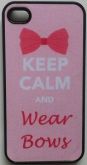 CASE KEEP CALM WEAR BOWS PARA IPHONE 4 E 4S