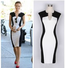 Vestido casual gola v