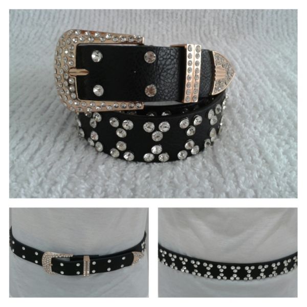 Cinto com Strass- Largo- Ref 03