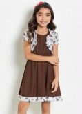 Vestido Estampa de Pássaros