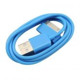 CABO USB AZUL PARA IPHONE 4 E 4S