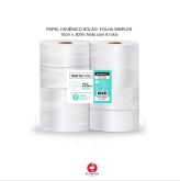 Higiênico Rolão Whitecare 100% Cel. Virgem 8x300 mts.