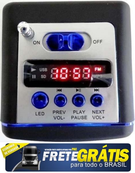 Mini Caixa De Som Mini MP3 Speaker System