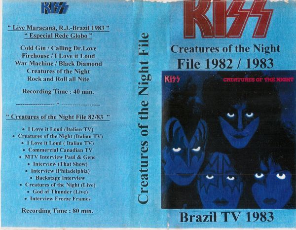VHS - KISS - Creatures of the Night File 1982 / 1983