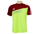 Camisa Adidas Dry Fit Verde Limão e Vinho