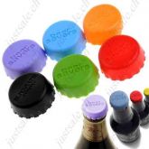 6 TAMPAS EM SILICA PARA GARRAFAS DE VINHO ETC.