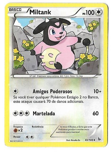 Pokemon Miltank Flash de Fogo