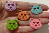 Gatinho Colorido (120 Adesivos)