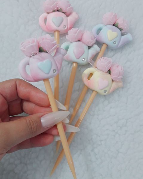 Palito Regador com Flor