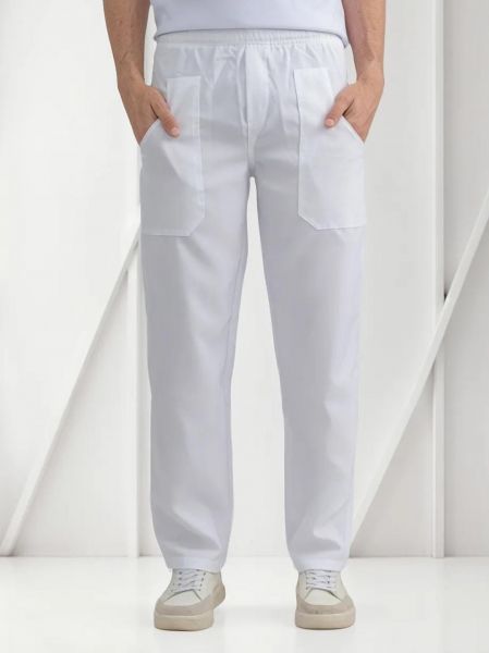 Calça Branca de Oxford