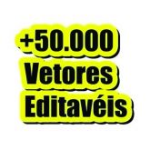 Kit 50 Mil Vetores Para Adesivos Camisas Sublimação E Etc