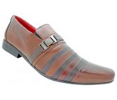 Sapato Social HiperFlex Couro Café e Preto MOD:12992