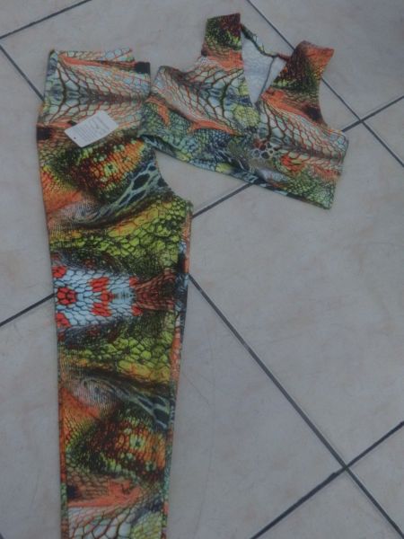 Conjunto Gabi Top e  Legging Estampado