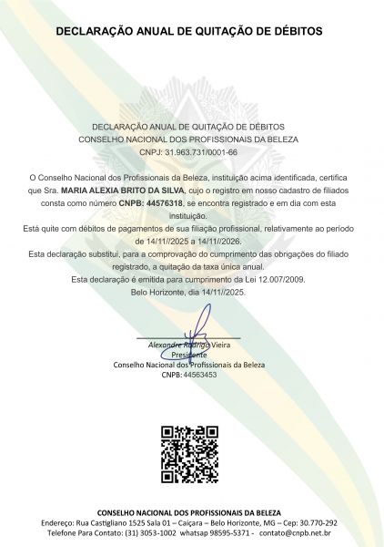 MARIA ALEXIA BRITO DA SILVA