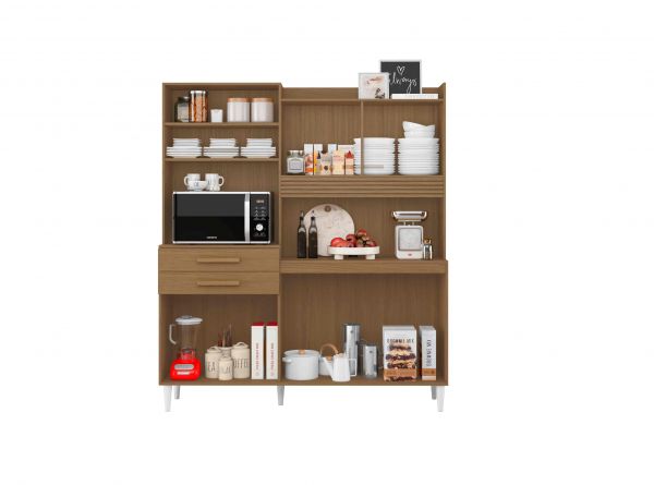 Kit Cozinha Isis 5P2G Visualizacao Interna Aramoveis