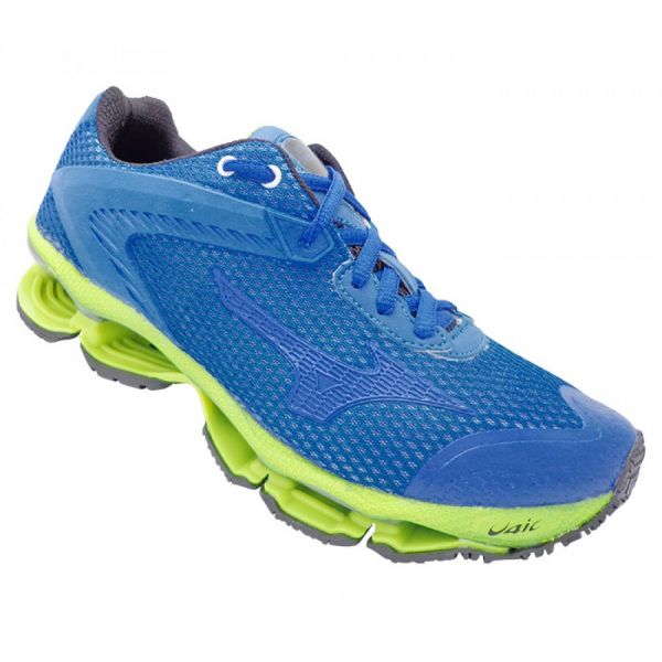 Tênis Mizuno Prophecy Lamborghini Azul Royal e Verde