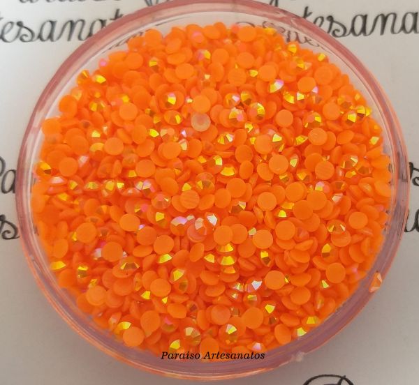 Strass Nude AB 3mm Laranja